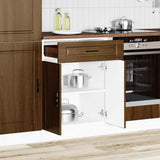 Kitchen Base Cabinet Porto Brown Oak Engineered Wood 853974