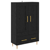 Highboard Black Oak 69.5 x 31 x 115 cm Engineered Wood 882561