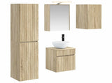 Bathroom Cabinet Set 5 pcs Sonoma Oak 43 x 16 x 62.5 cm 3407345