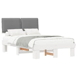 Bed Frame with Upholstered Headboard Light Grey 120 x 190 cm 877298