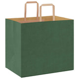 Paper Bags 250 pcs with Handles Green 32x22x28 cm 4101960