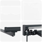 Retractable Awning Manual White 350x250 cm Fabric 3330373