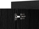 Sideboard Black Oak 80 x 40 x 75 cm Engineered Wood 880536