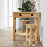 3 Piece Bar Set Solid Wood Pine 4005696