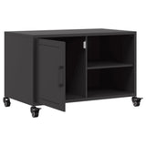 TV Cabinet Black 68x39x43.5 cm Steel 846668
