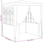 Professional Party Tent with Side Walls 2.5x2.5 m Blue 90 g/m 48519