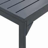 Outdoor Dinner Table Folding Anthracite 210 x 90 x 73 cm Steel 3381205