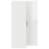 Wall Corner Cabinet LUCCA High Gloss White 57 x 57 x 100 cm 885169