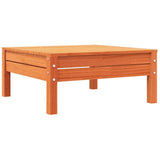 Garden Sofa 3-Seater Wax Brown Solid Wood Pine 838037