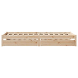 Bed Frame without Mattress 90x190 cm Single Solid Wood Pine 3301422