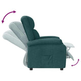 Recliner Chair Dark Green Fabric 342424