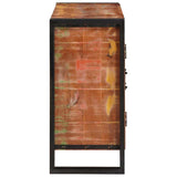 Sideboard with Doors Brown Solid Reclaimed Wood and Metal 4104750
