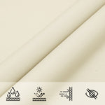 ZNTS Sunshade Sail Oxford Fabric Rectangular 3x4.5 m Cream 135211