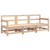 3 Piece Garden Lounge Set Solid Wood Pine 825527