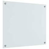 Kitchen Backsplash 2 pcs White 70 x 60 cm Tempered Glass 3415520