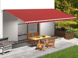 Awning Orange and brown Polyester with PU coating 145727