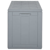 ZNTS Garden Storage Box 270L Grey PP Rattan 151235