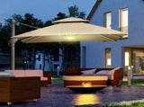 3 x 3 Aluminium Sun Square Canopy Top w/ Adjustable Pole Angle Khaki T3398P313646
