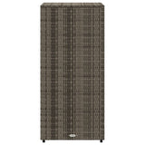 Garden Storage Cabinet Grey 50x55x115 cm Poly Rattan 365549