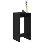 ZNTS Bar Table Black Oak 51x50x103,5 cm Engineered Wood 868080