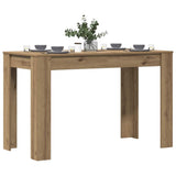 Dining Table Artisan Oak 120x60x76 cm Engineered Wood 855841