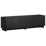 TV Stand 140 x 34.5 x 40 cm Black Engineered Wood 8011577