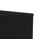Coffee Table with LED Lights Black Oak 90x50x40 cm 862258
