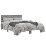 Bed Frame without Mattress Grey Sonoma 140x200 cm 3280150