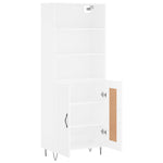 Highboard White 69.5x34x180 cm Engineered Wood 3189949