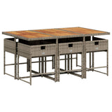Garden Dining Set Grey, Brown, Dark Grey 3211274