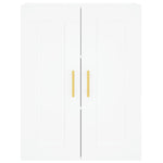 Highboard White 69.5x34x180 cm Engineered Wood 3199993