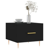 Coffee Table Black 50x50x40 cm Engineered Wood 829366