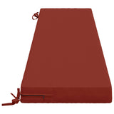 2-Piece Bench Cushions SOEST 2 pcs 100% Polyester Red 950083
