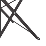 Garden Folding Chair 2 pcs Anthracite 42 x 46 x 82cm Metal 42002960