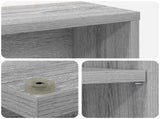 CD Cabinet 2 pcs Grey Sonoma 32 x 17 x 92 cm Engineered Wood 8012757