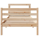 Bed Frame with Headboard without Mattress 90x200 cm 3305937