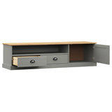 TV Cabinet VIGO Grey 156x40x40 cm Solid Wood Pine 353174