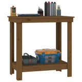 Work Bench Honey Brown 80x50x80 cm Solid Wood Pine 822499