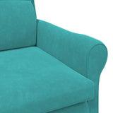 Armchair Turquoise 76 x 94 x 102 cm Velvet 42009866