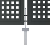 Garden Gate Anthracite 300x200 cm Steel 154570