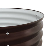 Garden Raised Bed Brown 240 x 80 x 44 cm Steel 42008139