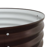 Raised Bed Brown 240 x 80 x 81 cm Steel 42008134