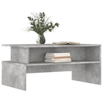 ZNTS Coffee Table Concrete Grey 90x55x42.5 cm Engineered Wood 834281