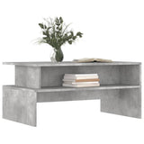 ZNTS Coffee Table Concrete Grey 90x55x42.5 cm Engineered Wood 834281