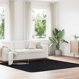 Shaggy Rug High Pile NAVARRA Black 240x240 cm Polyester 4102886