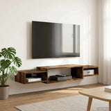 Wall-mounted TV Cabinet Wall-Mounted Smoked Oak 8006001