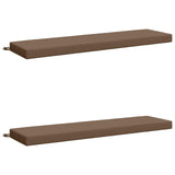 2-Piece Bench Cushions SOEST 2 pcs 100% Polyester Taupe 949781