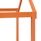 Kids' Bed Roof Wax Brown 207x95.5x159 cm Solid Wood Pine 846966