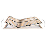 Slatted Bed Base without Mattress with 28 Slats 7 Zones 70x200 cm 246455