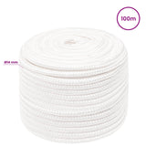 Multipurpose Utility Rope 14 mm 100 m White PP 1275 kg Max Load 3472889